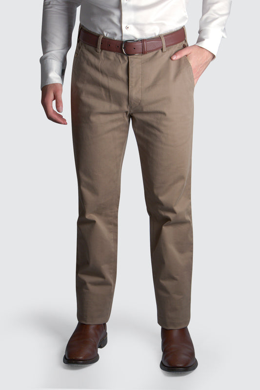 Meyer Roma Cotton Chino L34 Mushroom