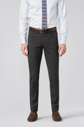 Meyer Roma Wash Wool Mix Trouser Charcoal