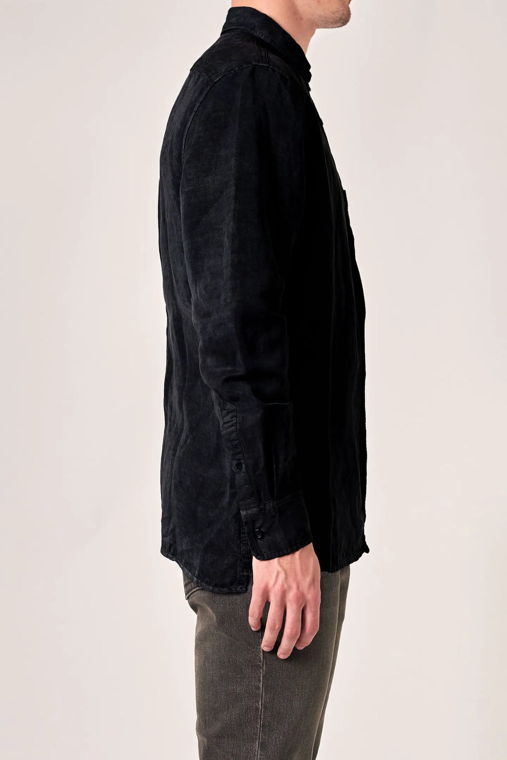 Neuw Curtis Tencel LS Shirt Black
