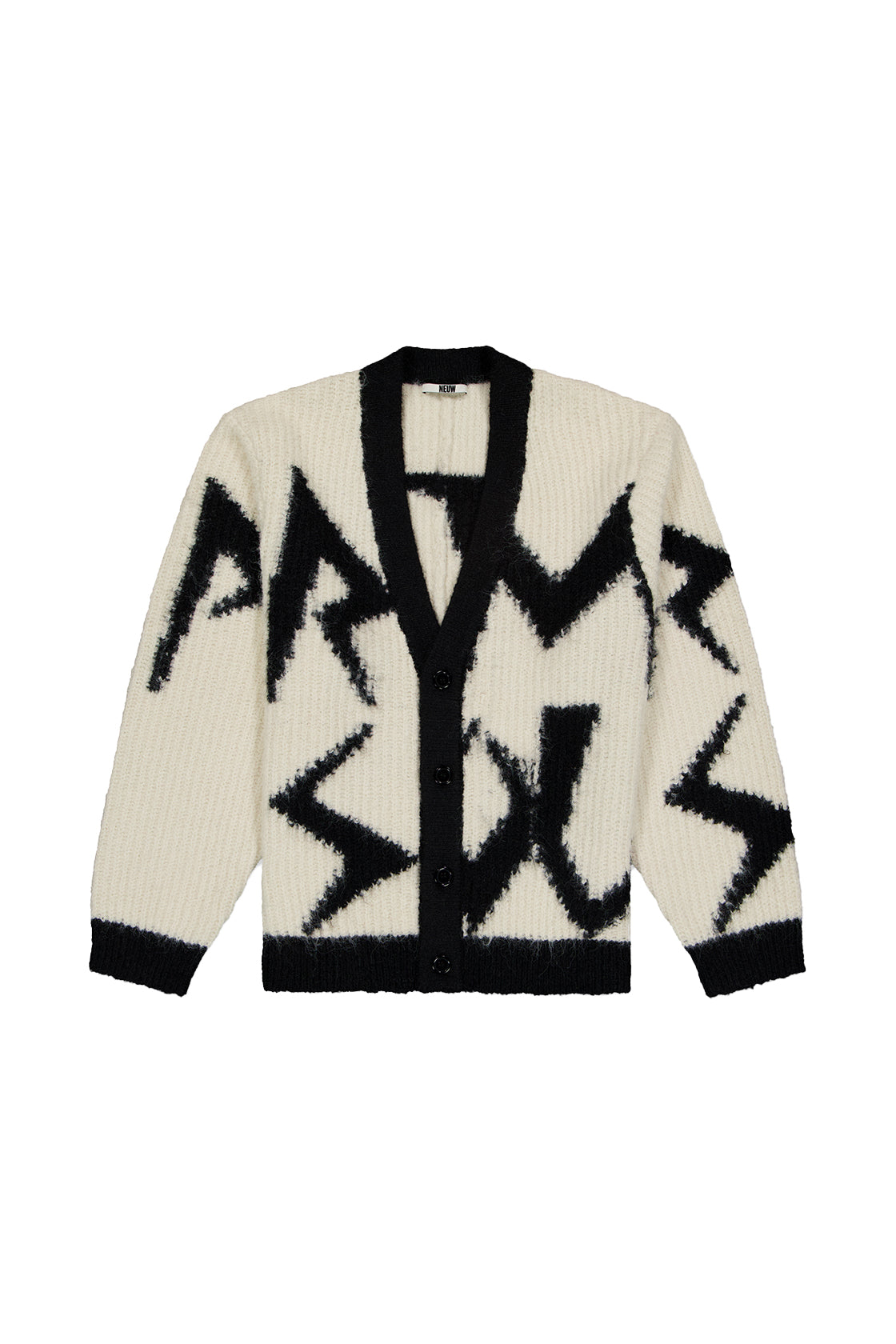Neuw Fuzzy Cardigan Black