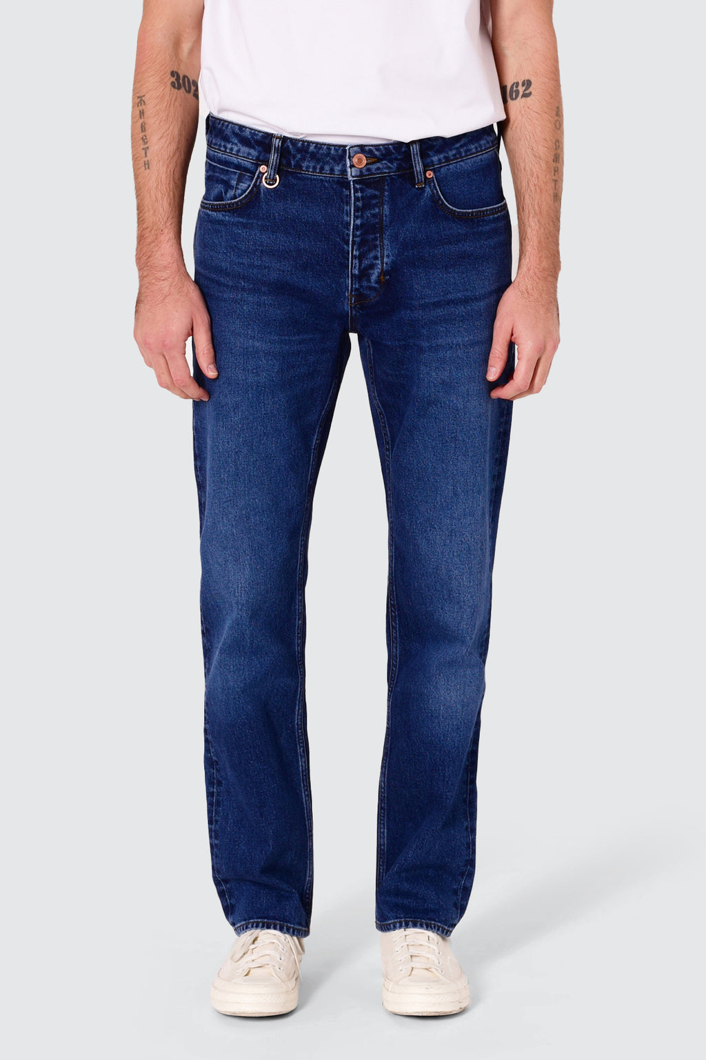 Neuw Ray Straight Trinity Jean 32L Mid Indigo