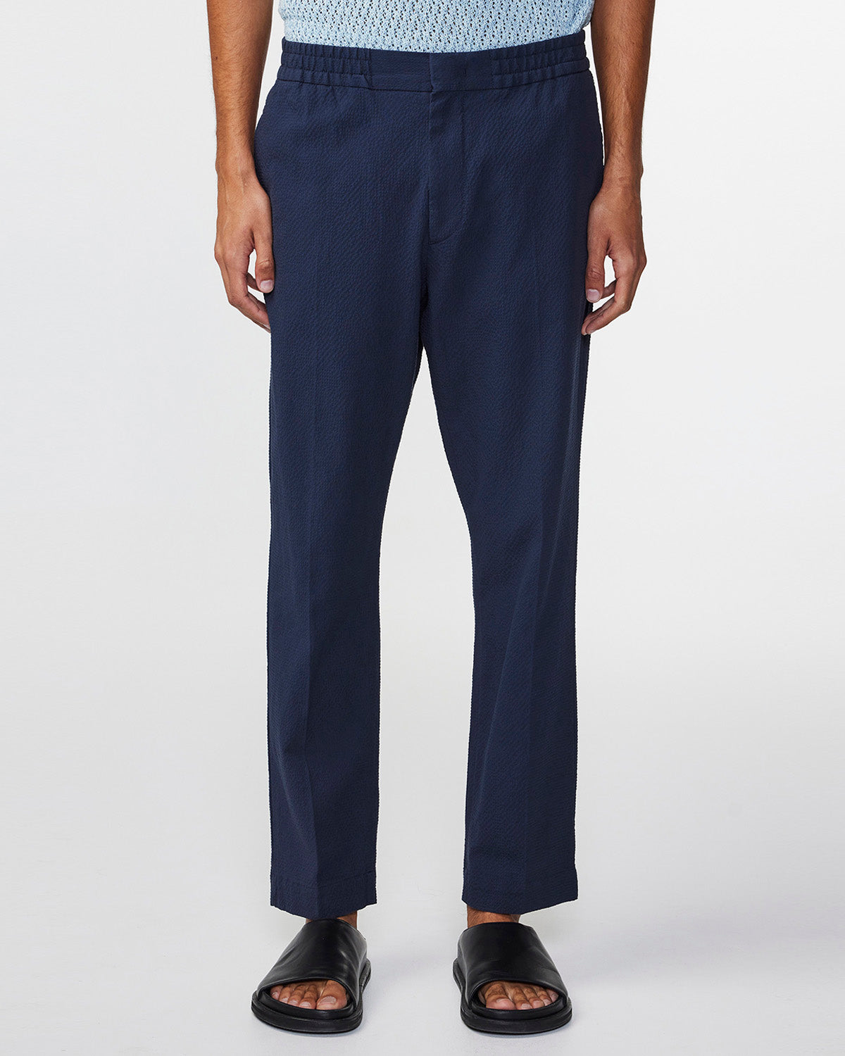 NN07 1040 Billie Trouser L34 Navy Blue
