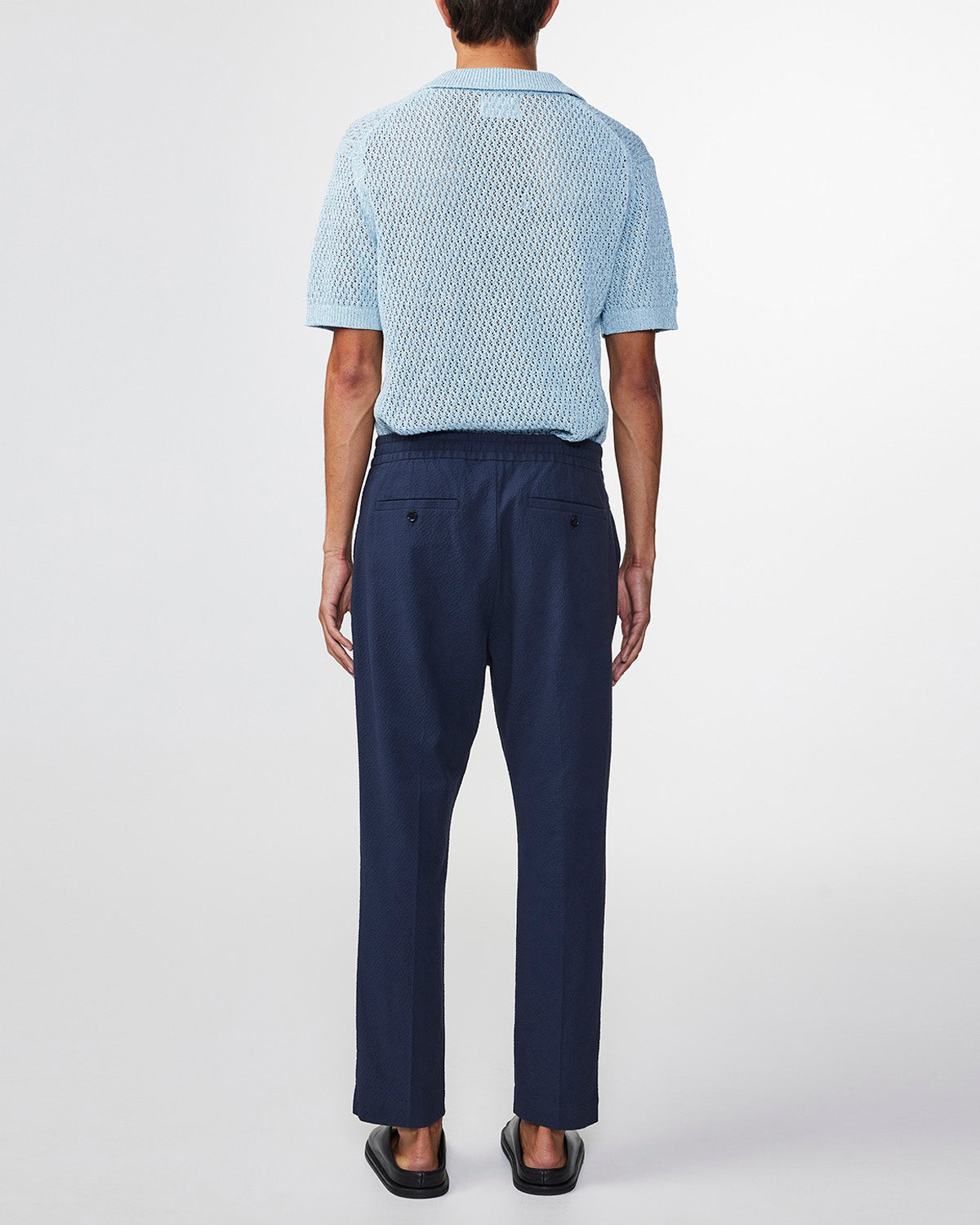NN07 1040 Billie Trouser L34 Navy Blue