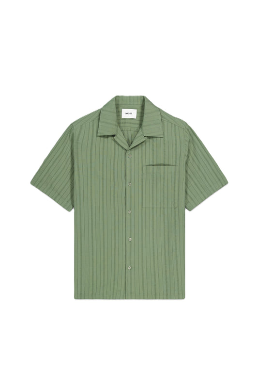 NN07 5712 Julio SS Shirt Hedge Green