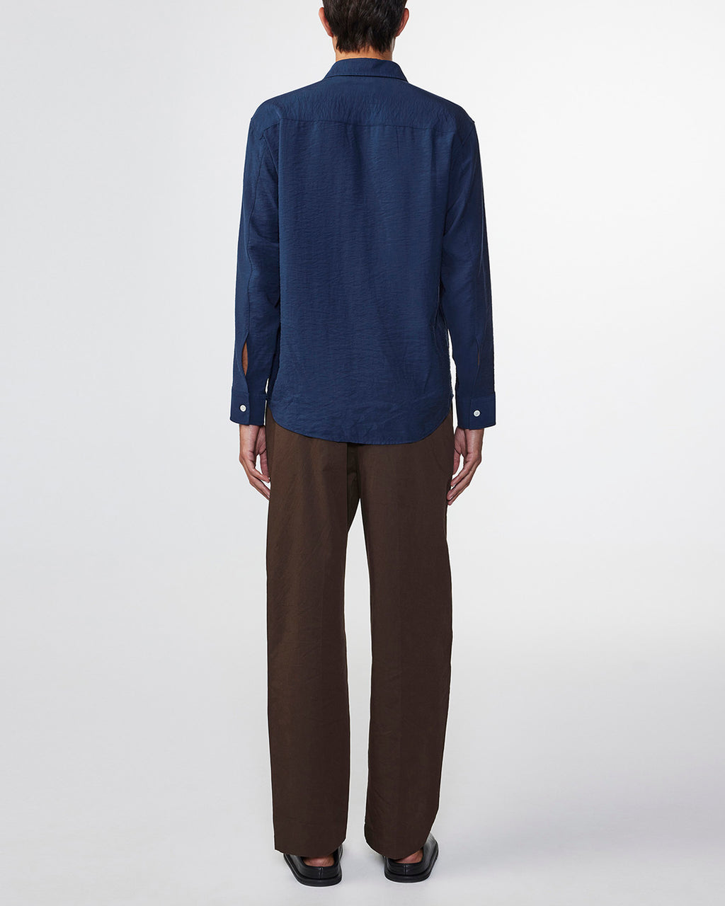 NN07 5971 Freddy No Pkt LS Shirt Navy Blue