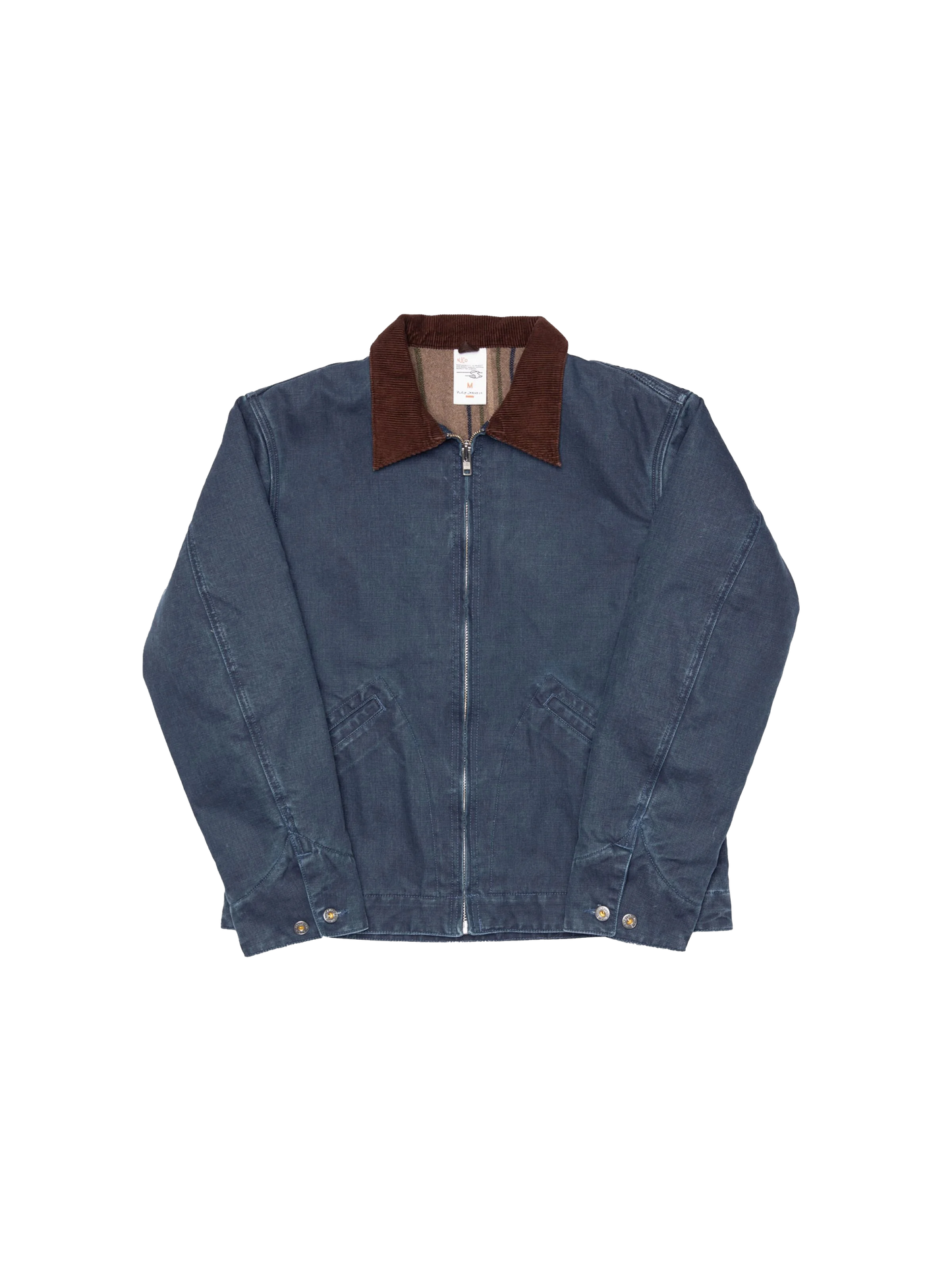 Nudie Jeans Blake Zip Jacket Canvas Blue