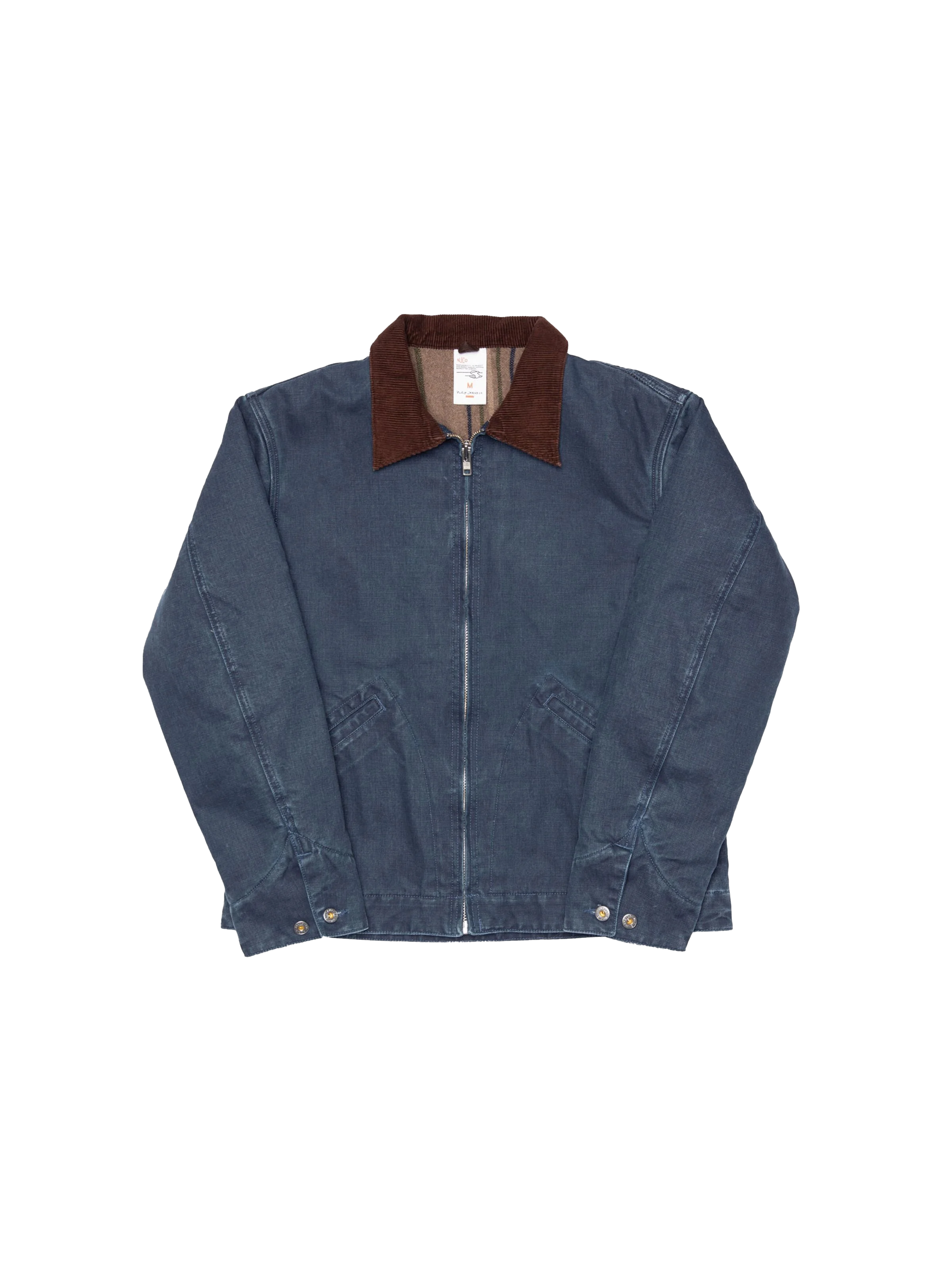 Nudie Jeans Blake Zip Jacket Canvas Blue