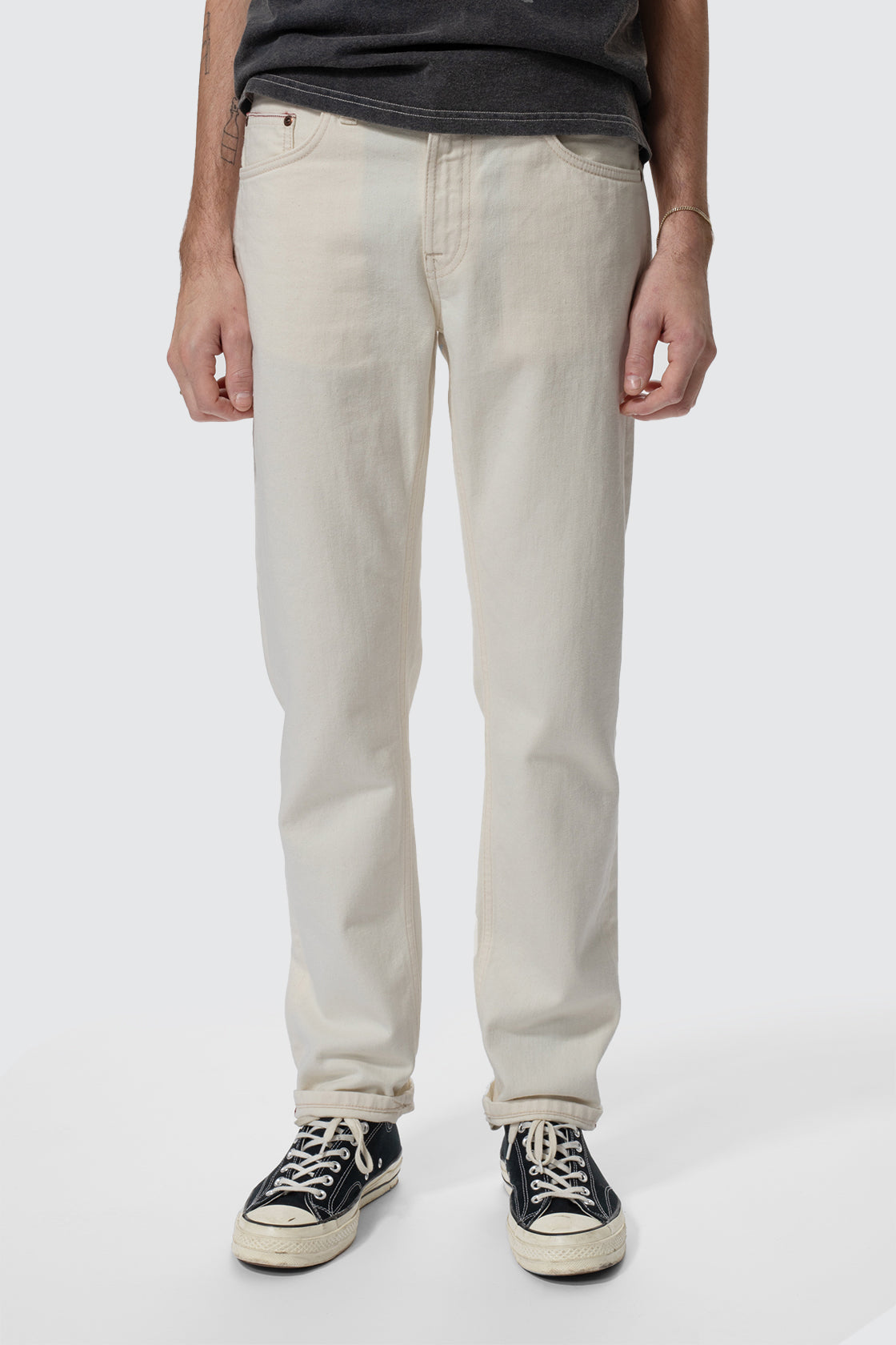 Nudie Jeans Gritty Jackson Jean L34 Ivory Selvage