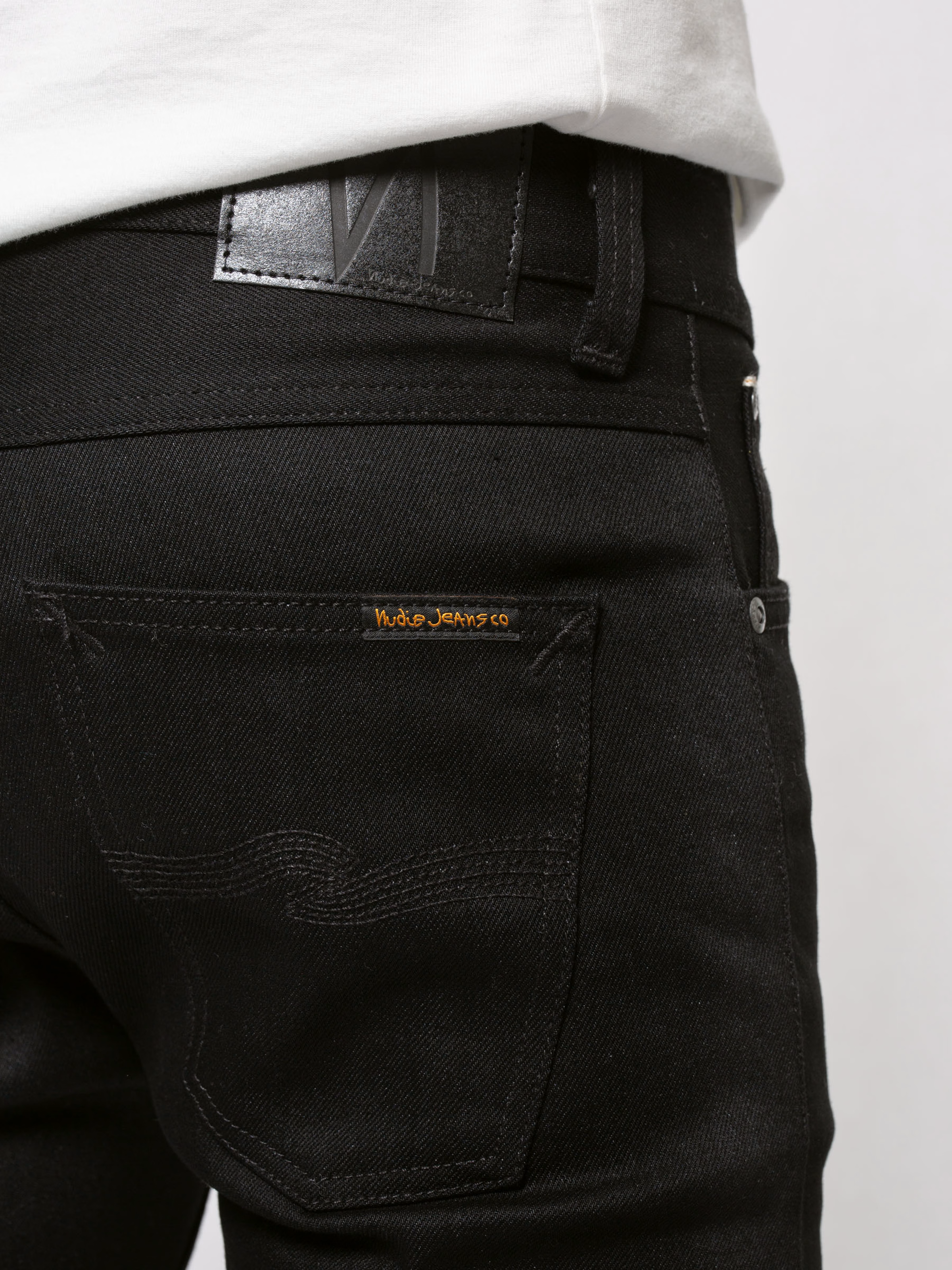 Nudie Jeans Lean Dean Dry 34L Black Selvage – routleys.com.au