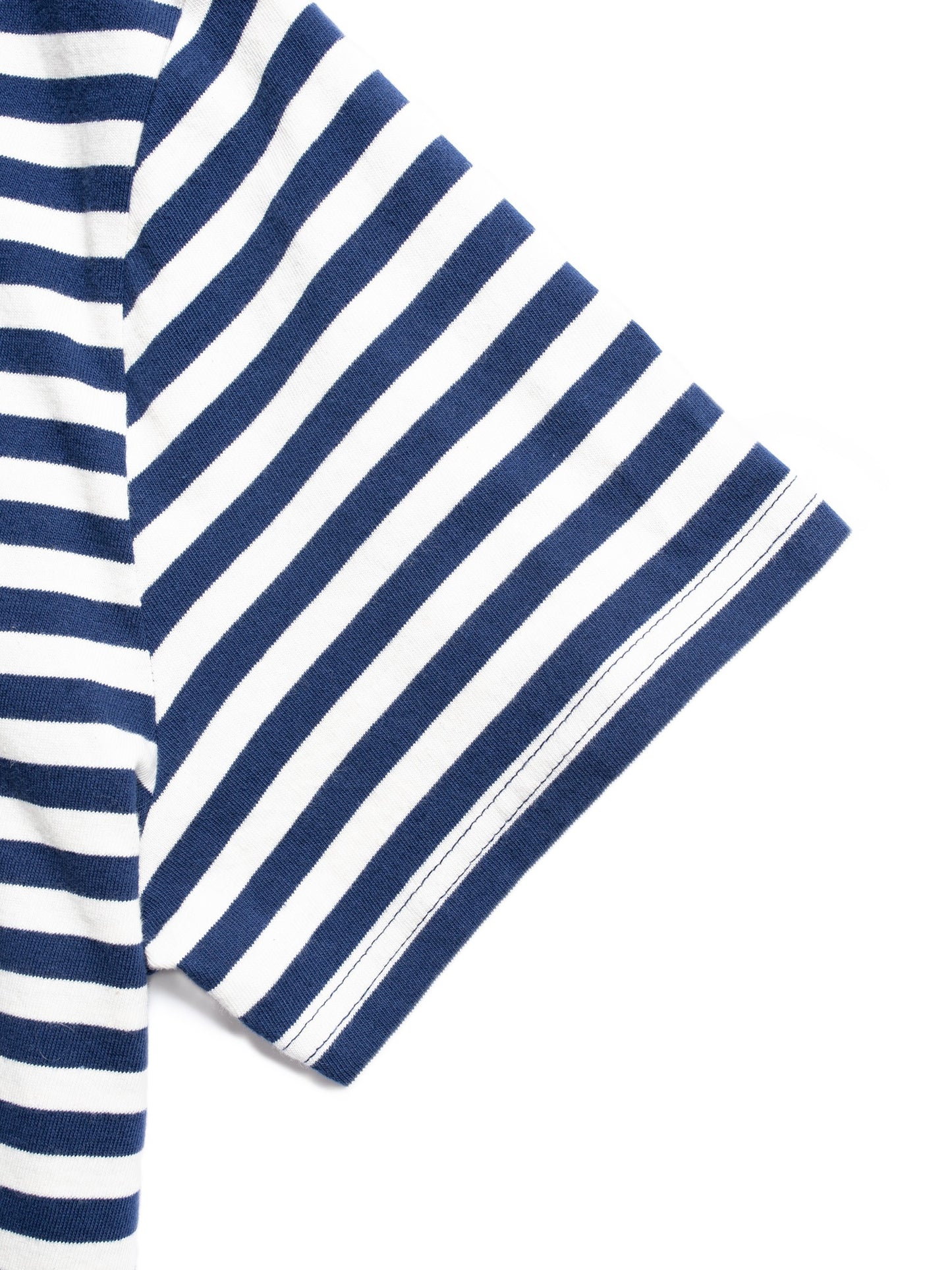 Nudie Jeans Leif Breton Stripe Tee Offwhite/Blue