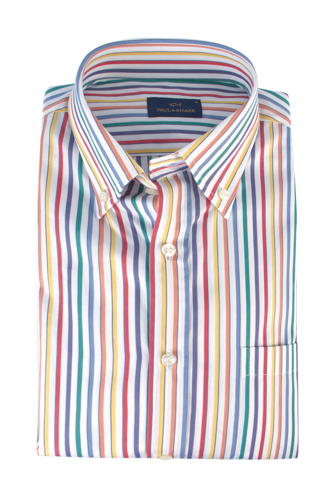 Paul & Shark Cotton Poplin BD Shirt Stripe