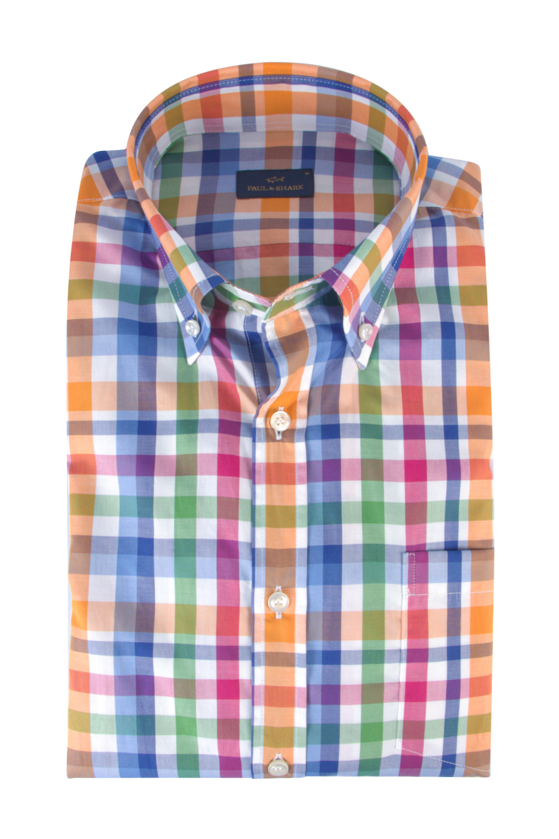 Paul & Shark Cotton Twill BD Shirt Check