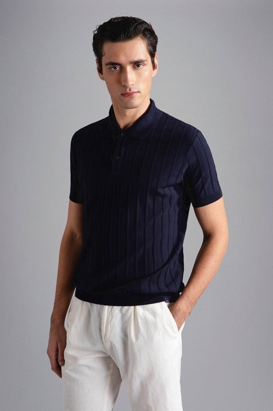 Paul & Shark Fresco Cotton Riviera SS Polo Navy