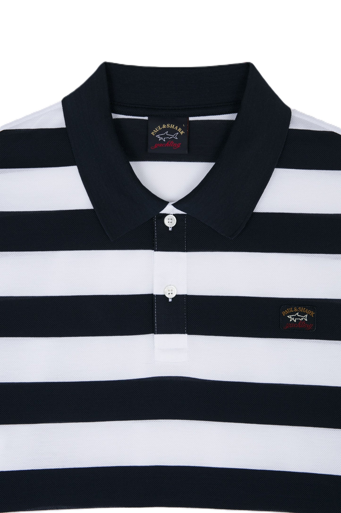 Paul & Shark Pique Cotton SS Polo Stripe