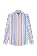 Paul & Shark Supima Cotton Shirt Red/Blue