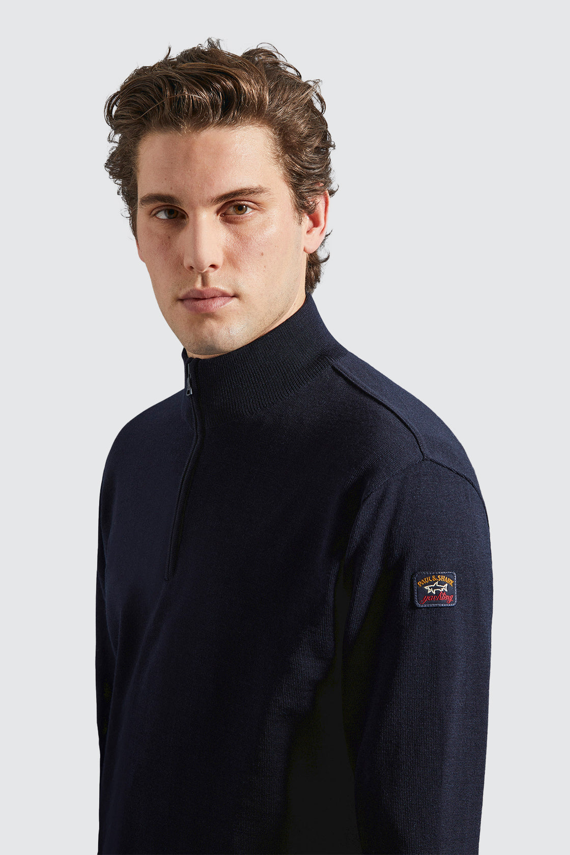 Paul & Shark Wool 1/2 Zip Sweater Navy