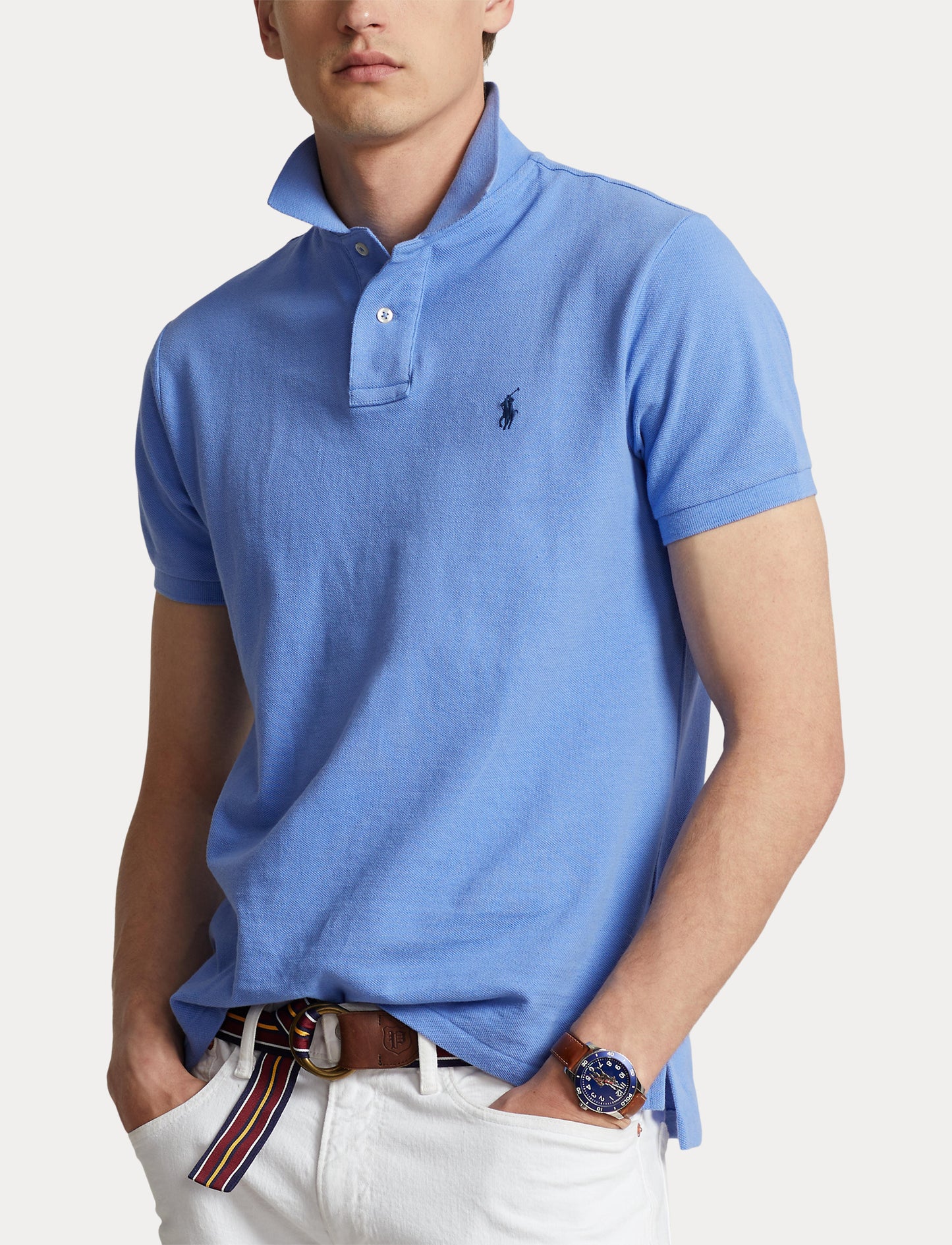 Polo Ralph Lauren Basic Mesh Polo Harbour Blue