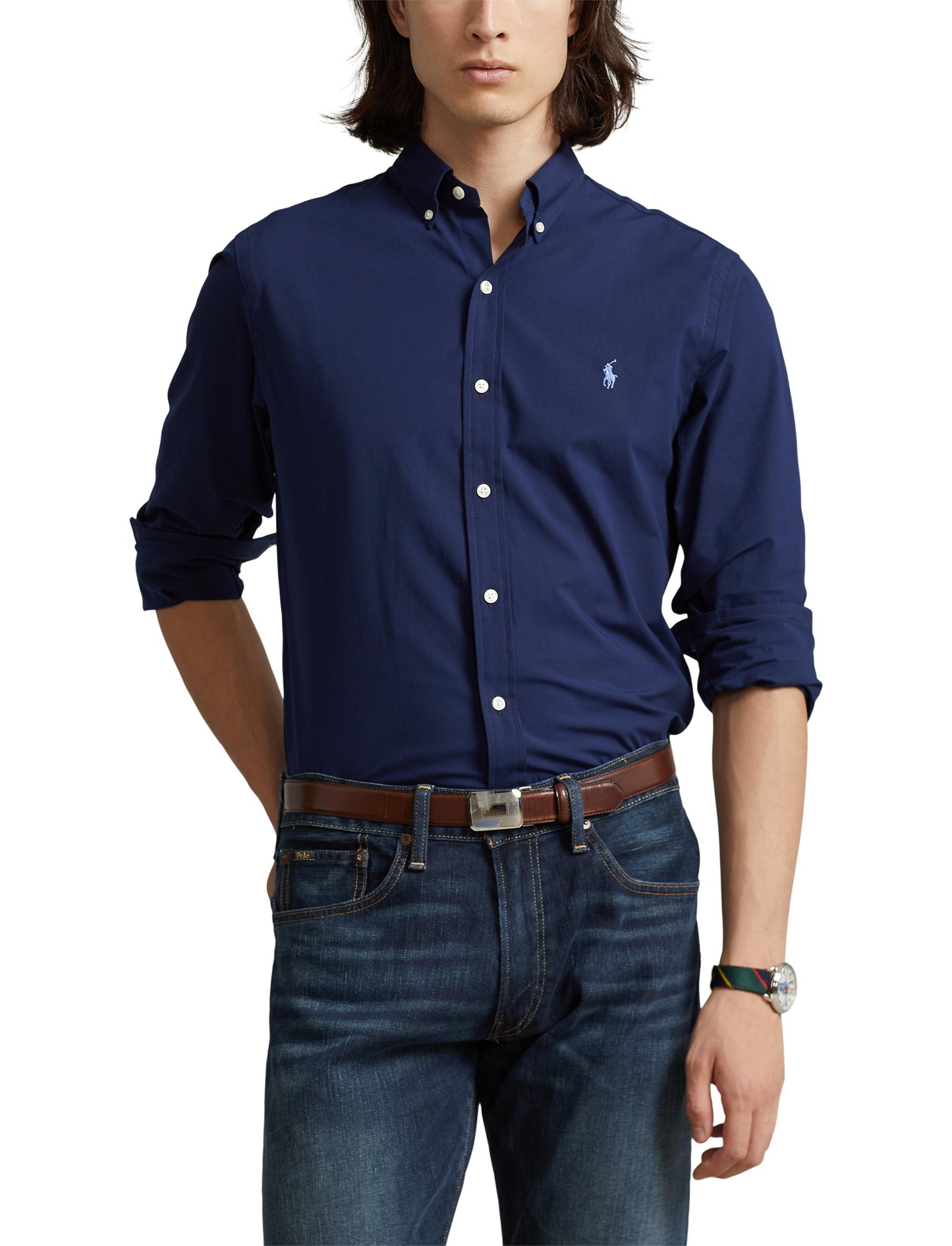 Polo Ralph Lauren Custom Fit Poplin Shirt Navy