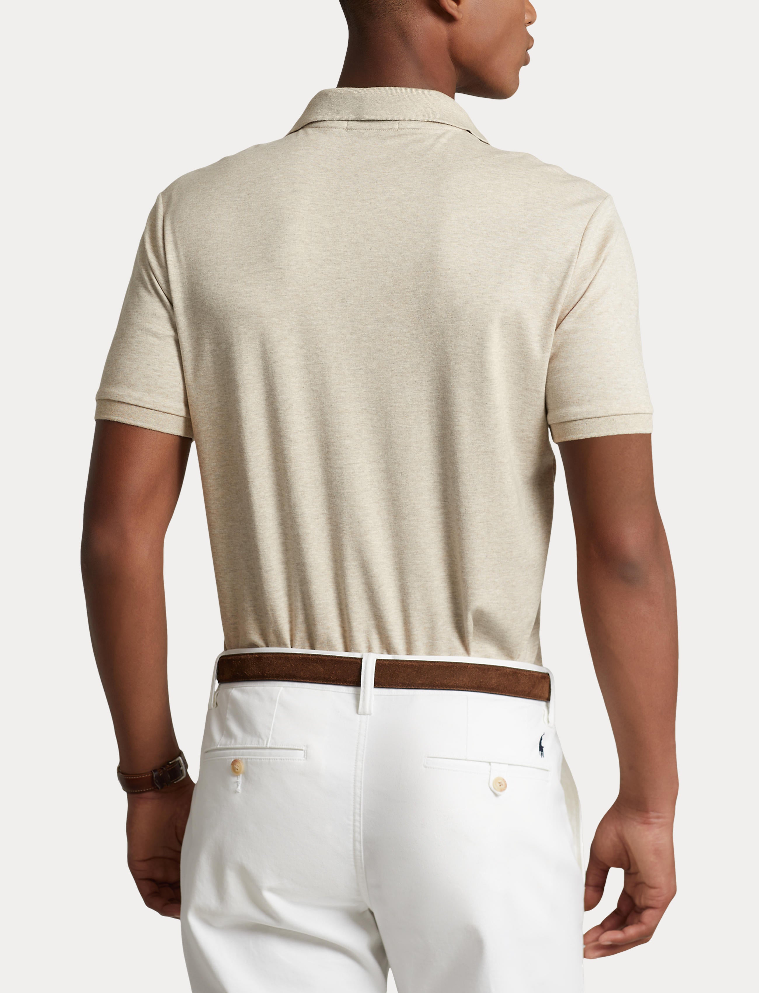 Polo Ralph Lauren Knit Interlock Polo Sand Heather routleys