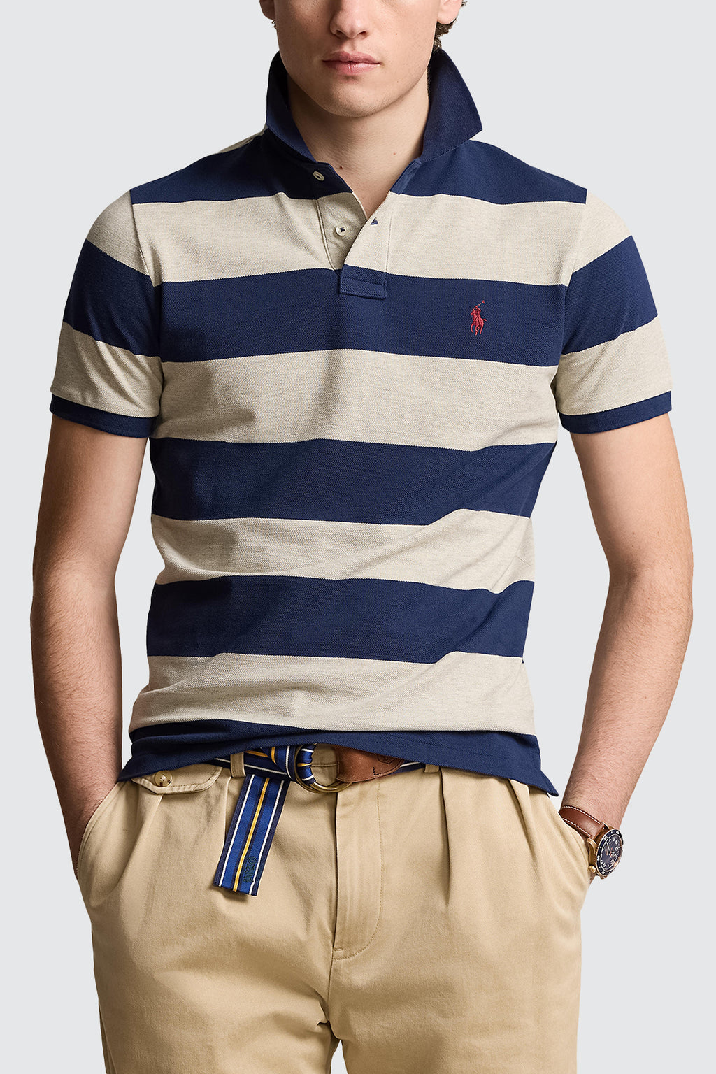 Polo Ralph Lauren Polo Shirt Light Heather/Spring Navy