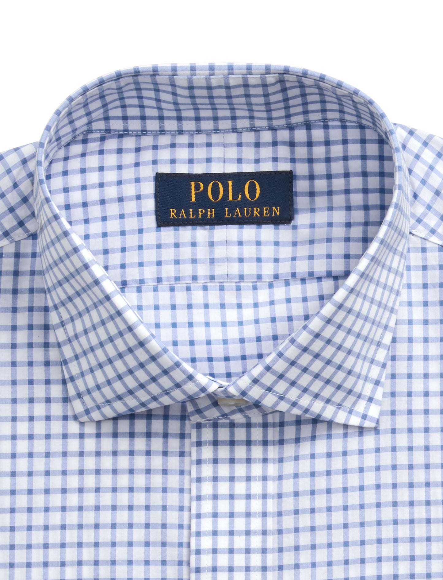 Polo Ralph Lauren Slim Fit Checked Poplin Shirt Blue/White