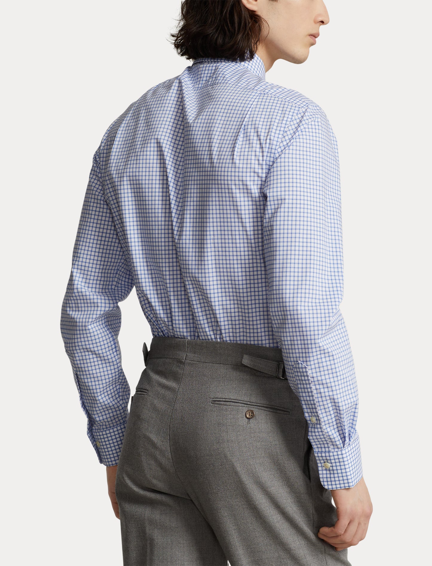 Polo Ralph Lauren Slim Fit Checked Poplin Shirt Blue/White