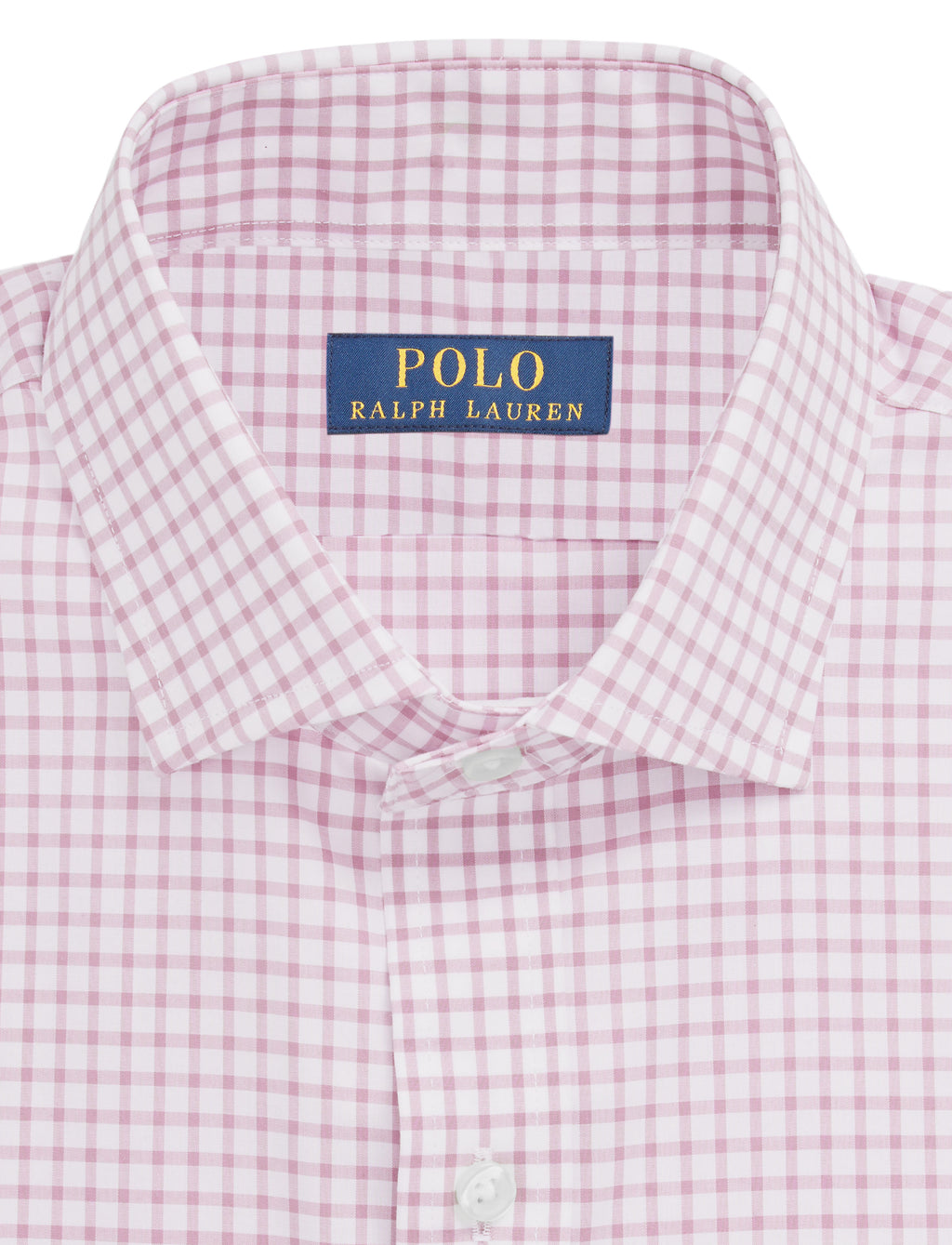 Polo Ralph Lauren Slim Fit Checked Poplin Shirt Pink/White