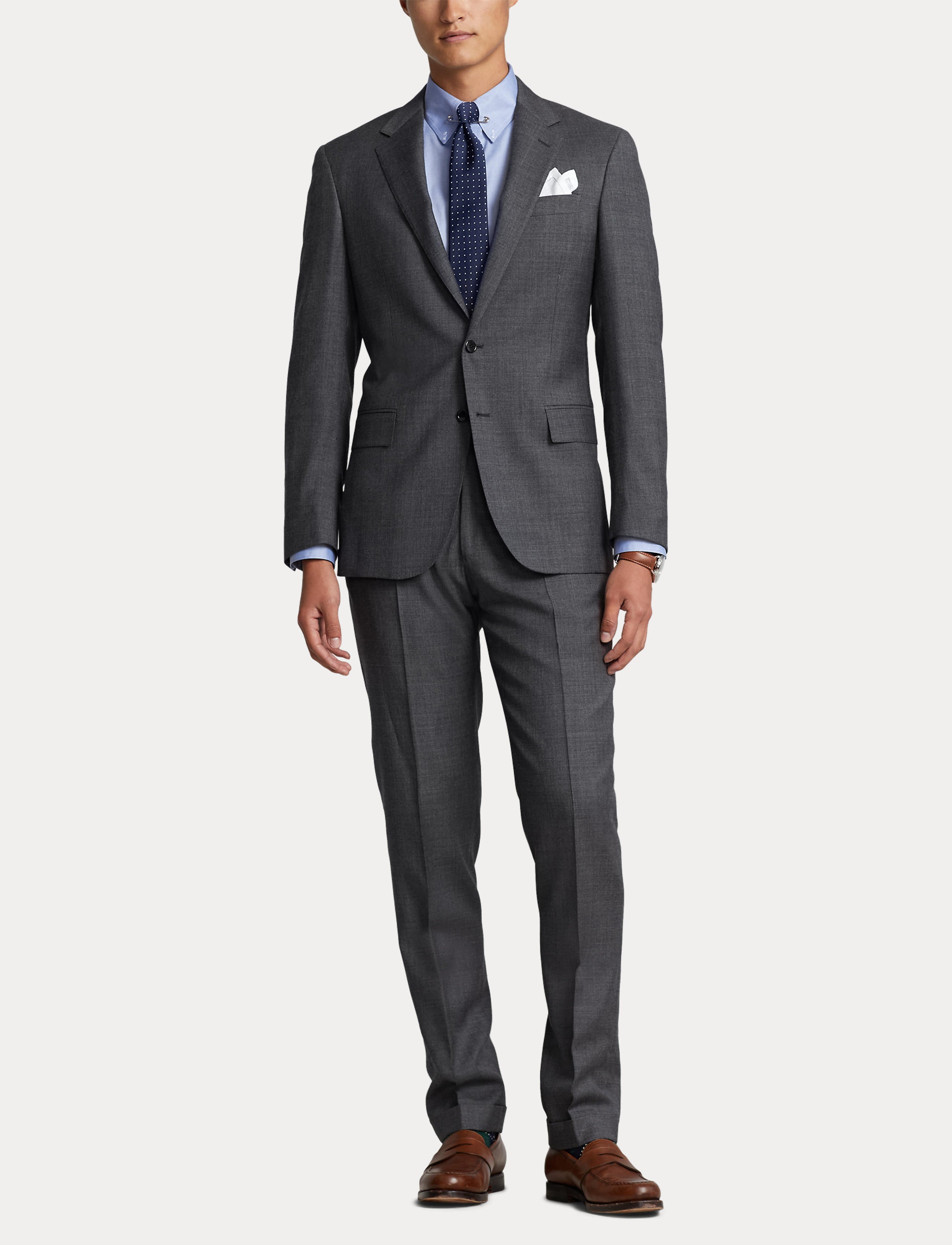 Ralph lauren grey suit hotsell