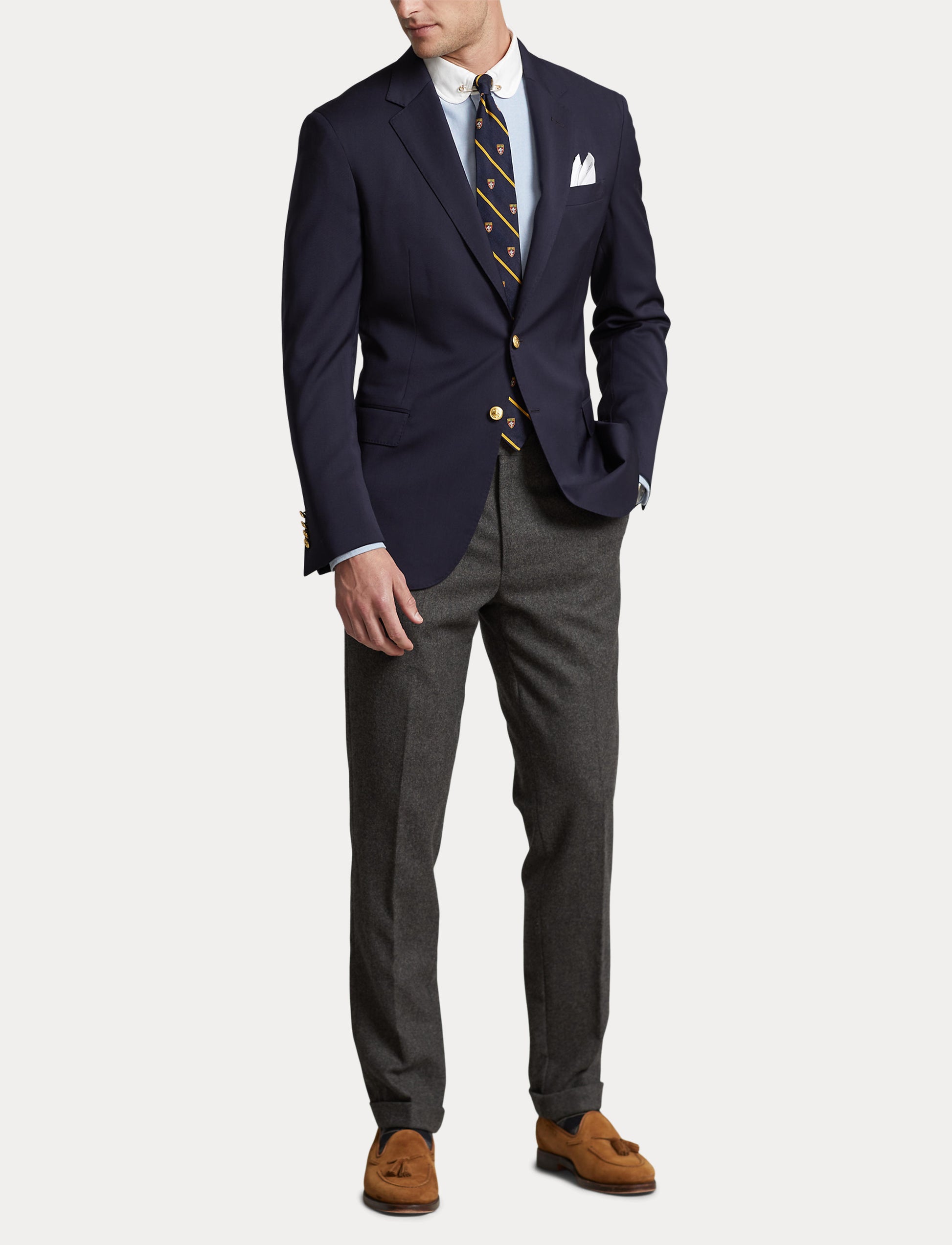 Polo Ralph Lauren Wool Twill Blazer Navy –