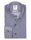 R2 Amsterdam LS Shirt Stripe Navy