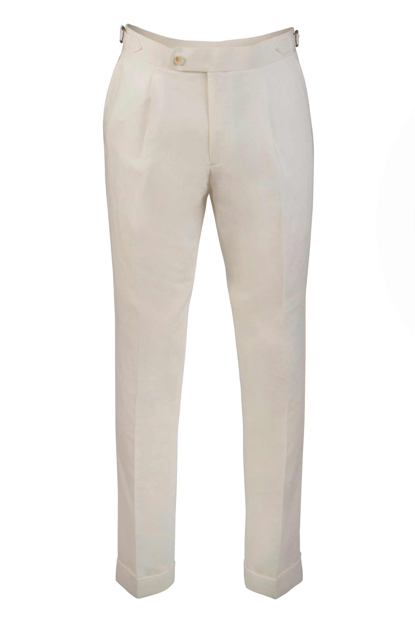 Rembrandt Evans Linen Cotton Trouser White