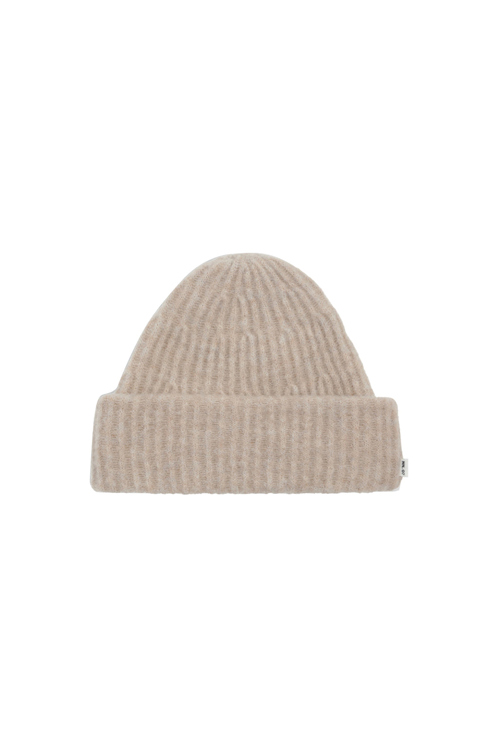 NN.07 6651 Baby Alpaca Blend Rib Hat Greige