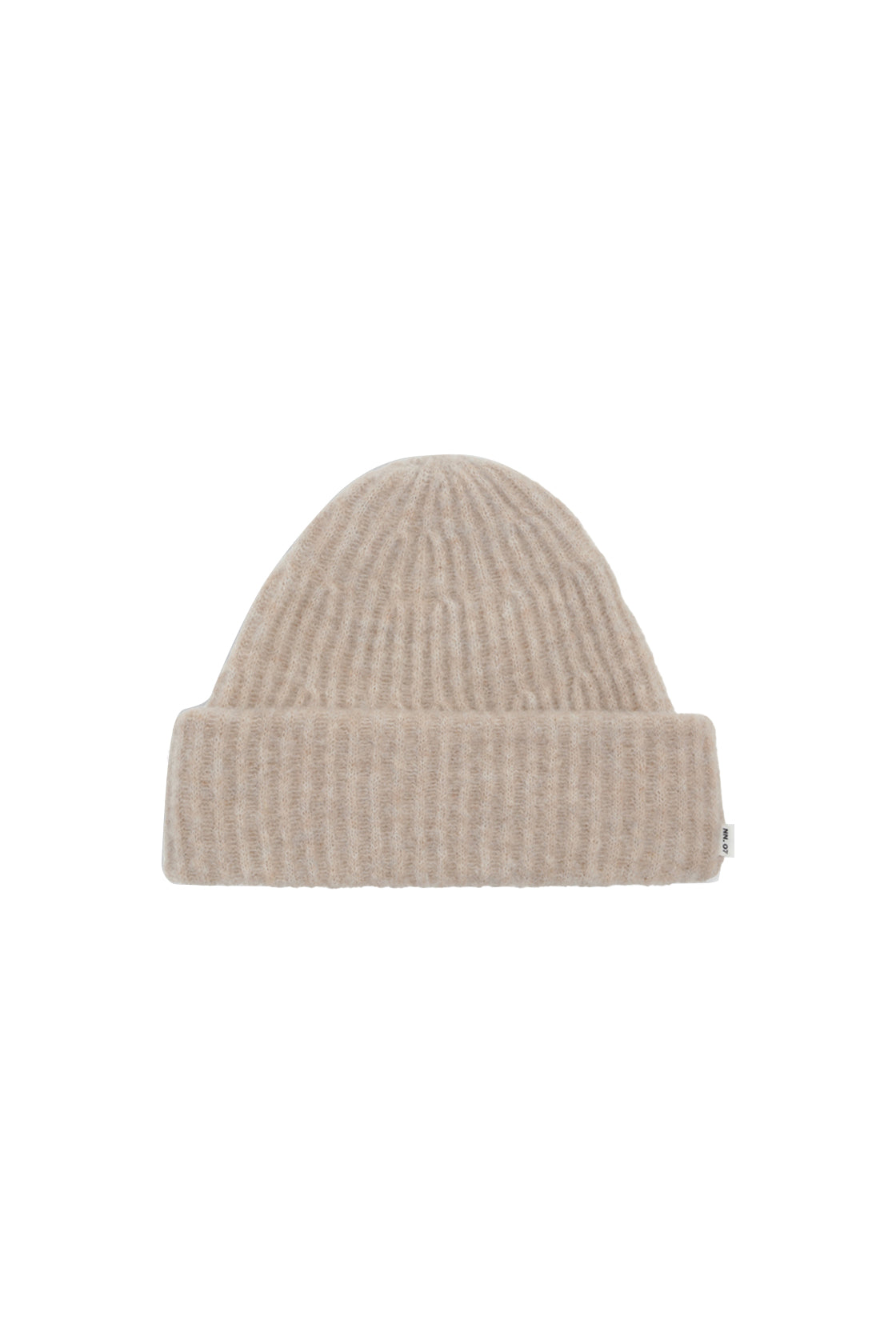NN.07 6651 Baby Alpaca Blend Rib Hat Greige