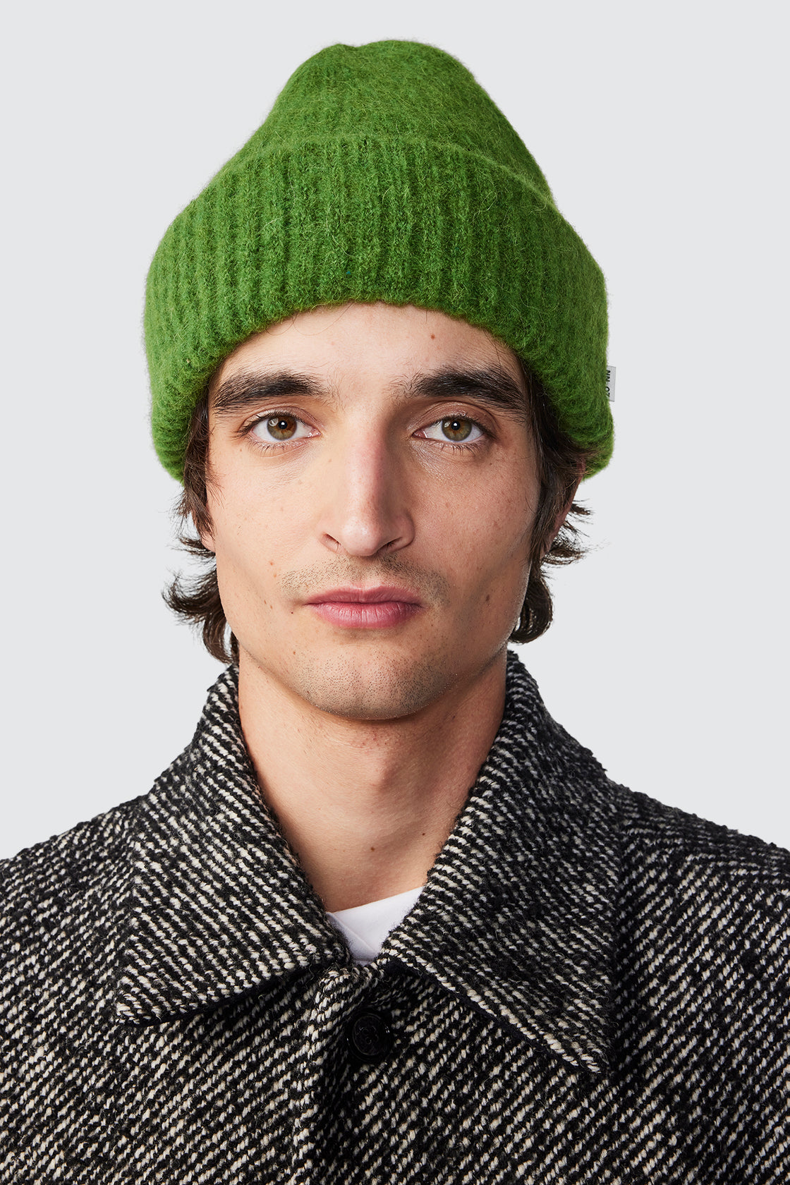 NN.07 6651 Baby Alpaca Blend Rib Hat Cedar Green