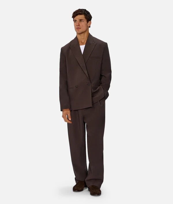 Industrie The Light Weight Lusso Blazer Dark Aubergine