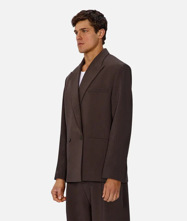 Industrie The Light Weight Lusso Blazer Dark Aubergine