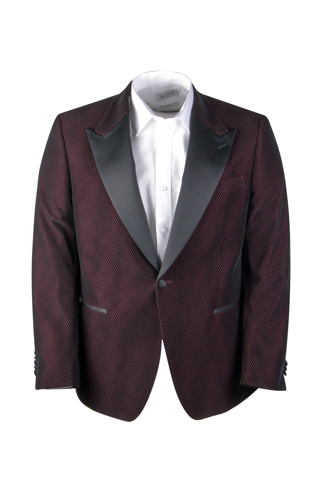 Routleys Velvet Dinner Jacket Burgundy