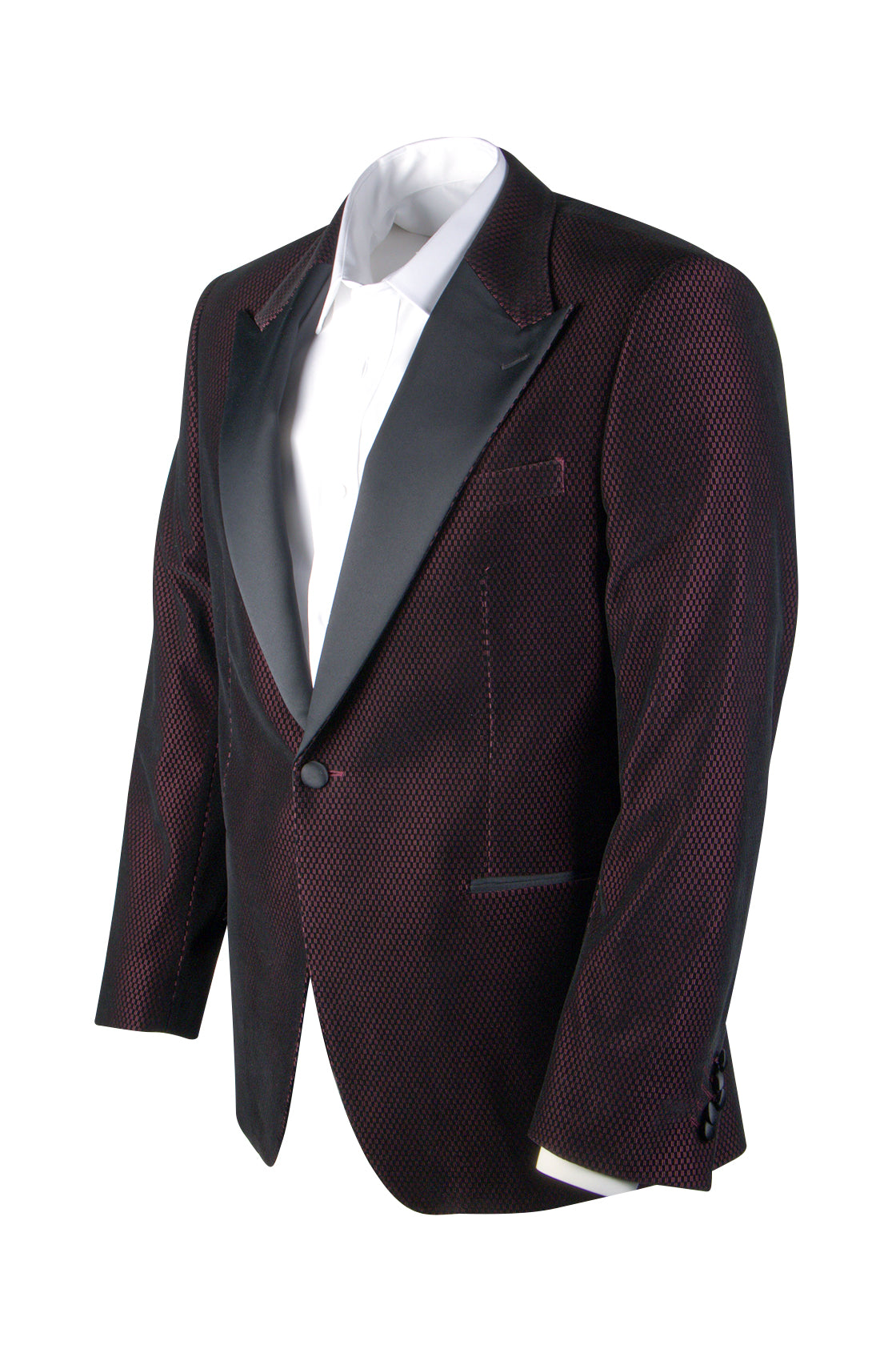 Routleys Velvet Dinner Jacket Burgundy