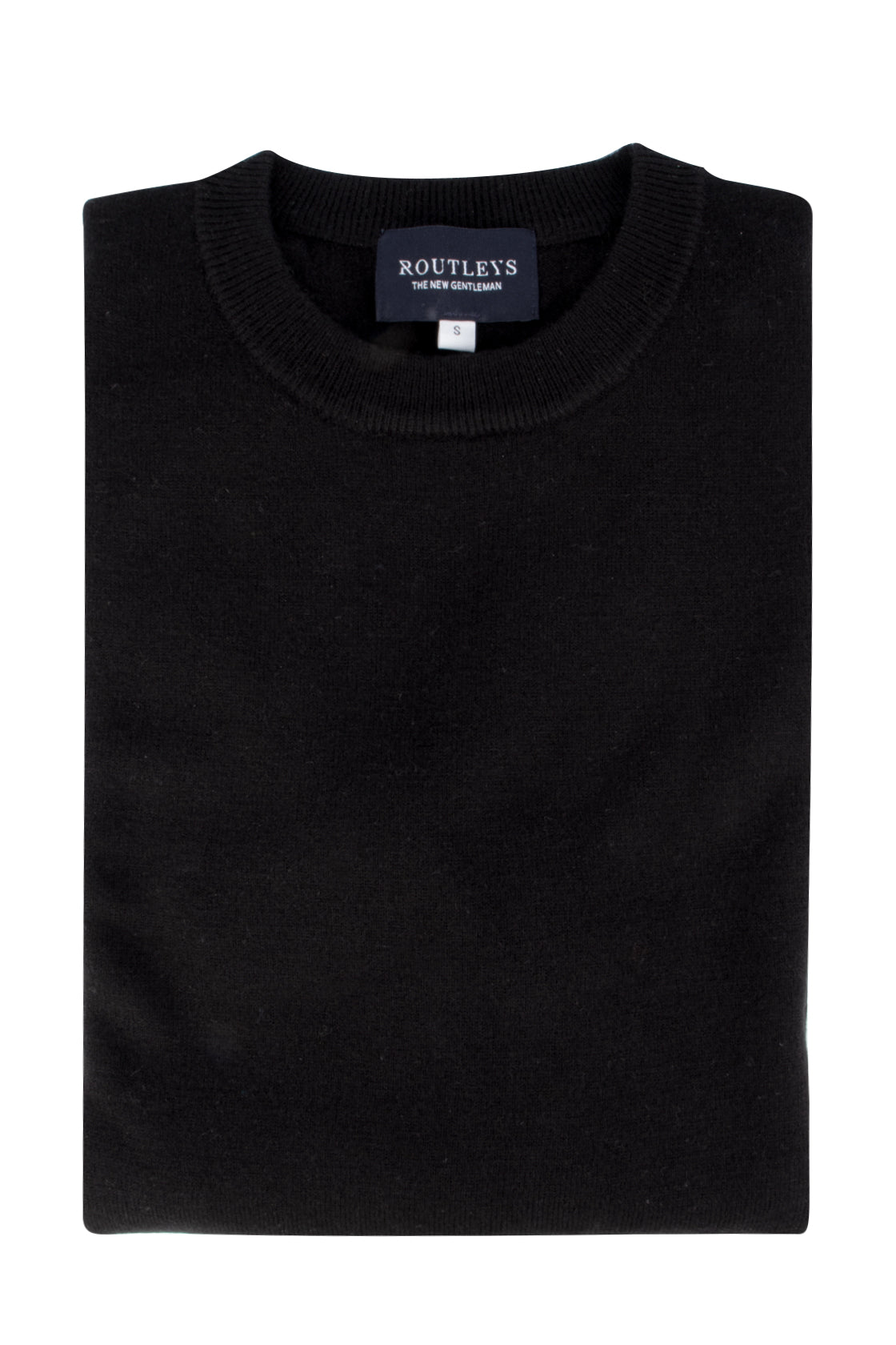 Routleys Wool/Cashmere Crew Neck Knit Black