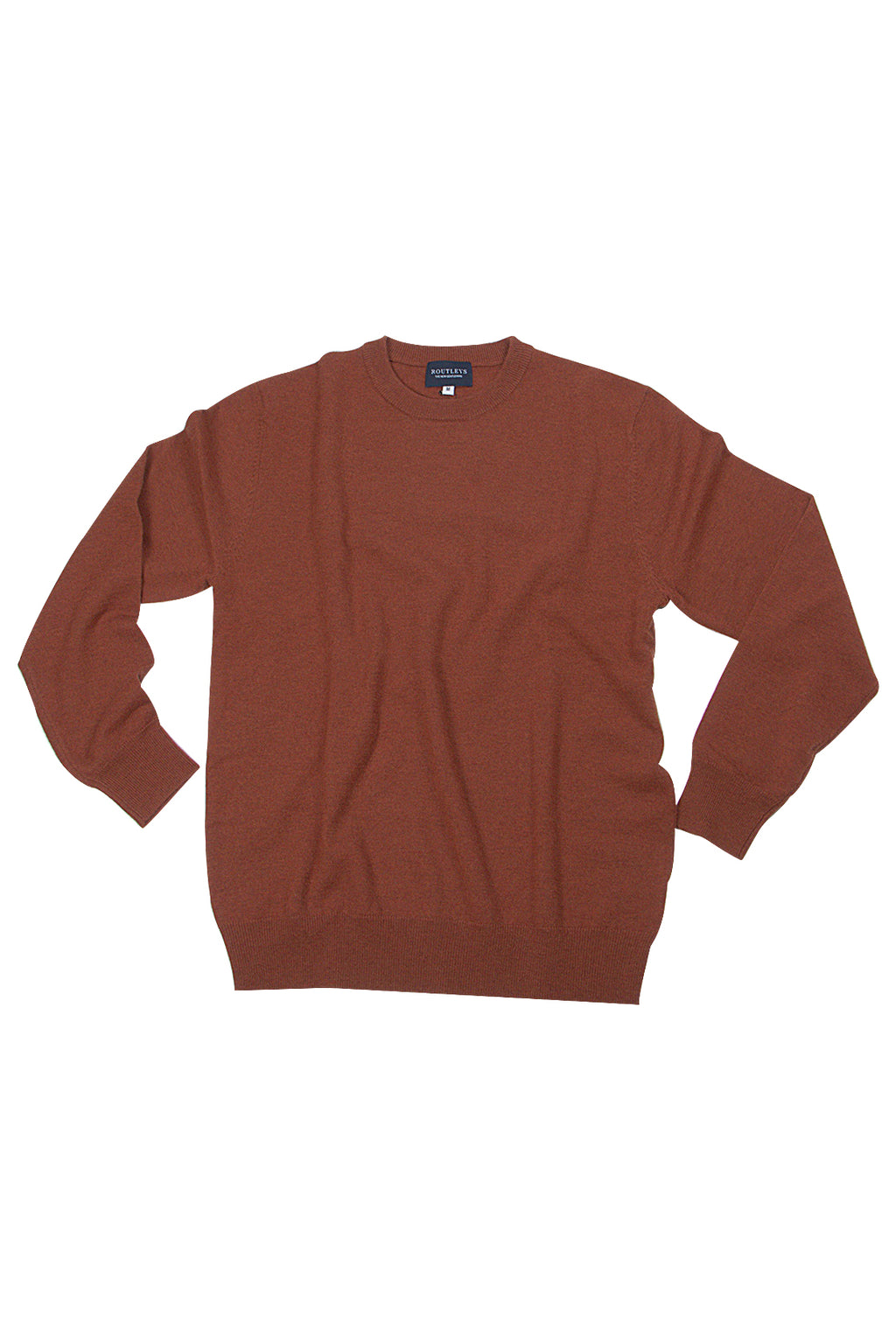 Wool Rousier Routleys Wool/Cashmere Crew Neck Knit Brown – routleys.com.au