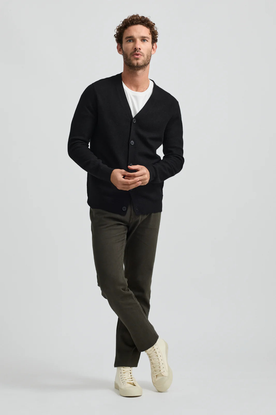 Toorallie Boiled Knit Cardigan Black