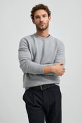 Toorallie Boiled Knit Crew Mid Grey