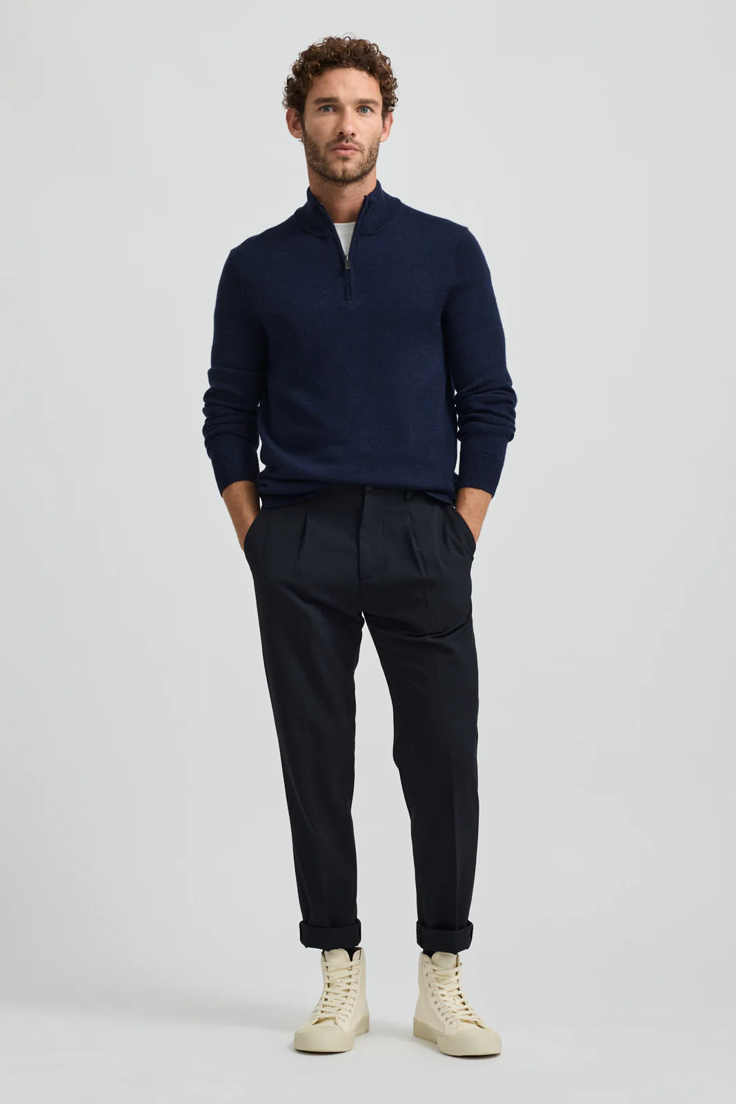 Toorallie Half Zip Jumper Navy