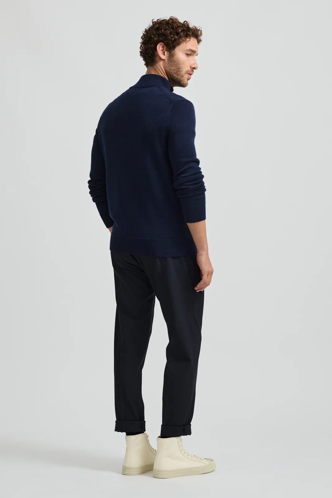 Toorallie Half Zip Jumper Navy