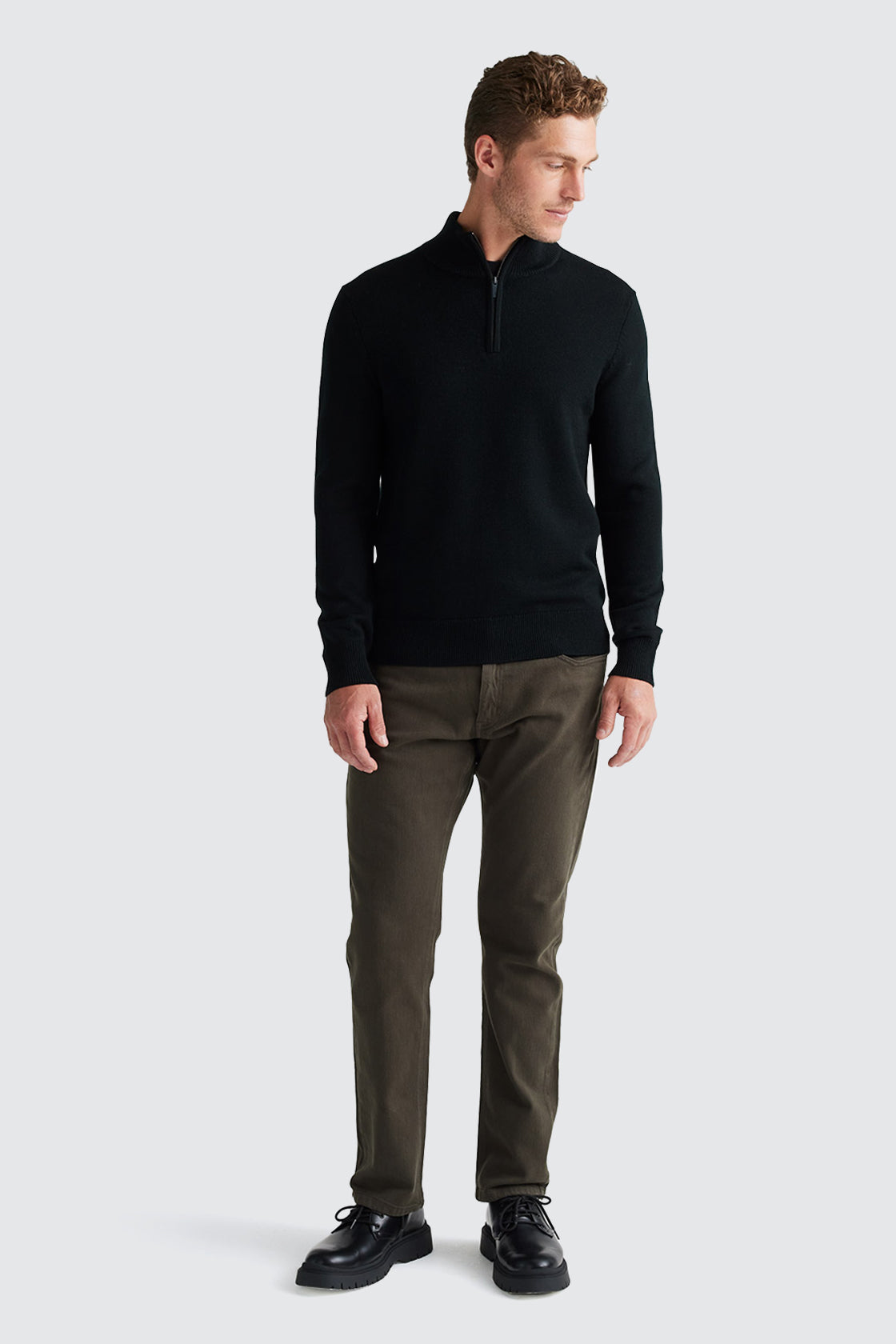 Toorallie Half Zip Jumper Black