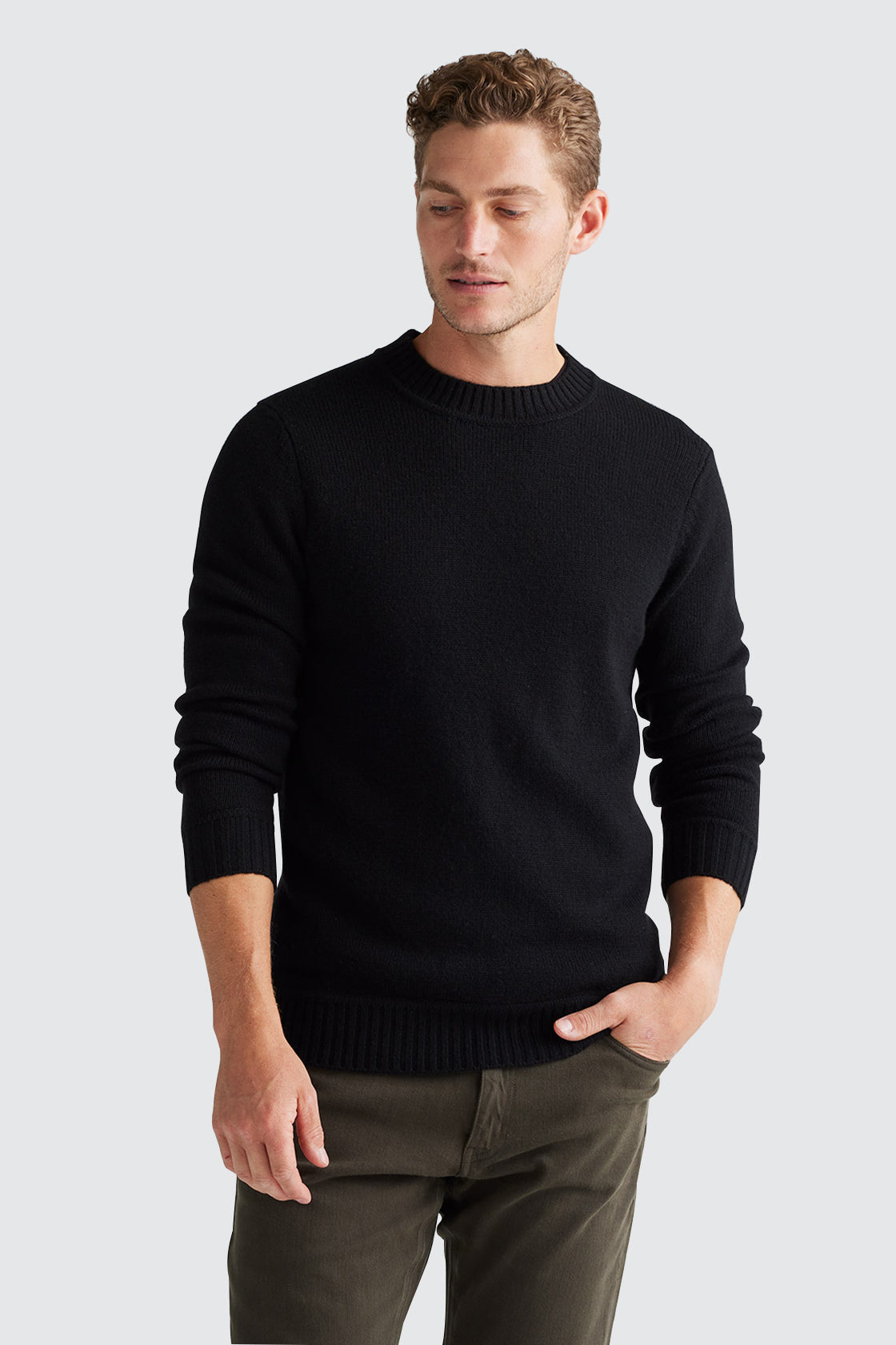 Black hotsell lambswool jumper