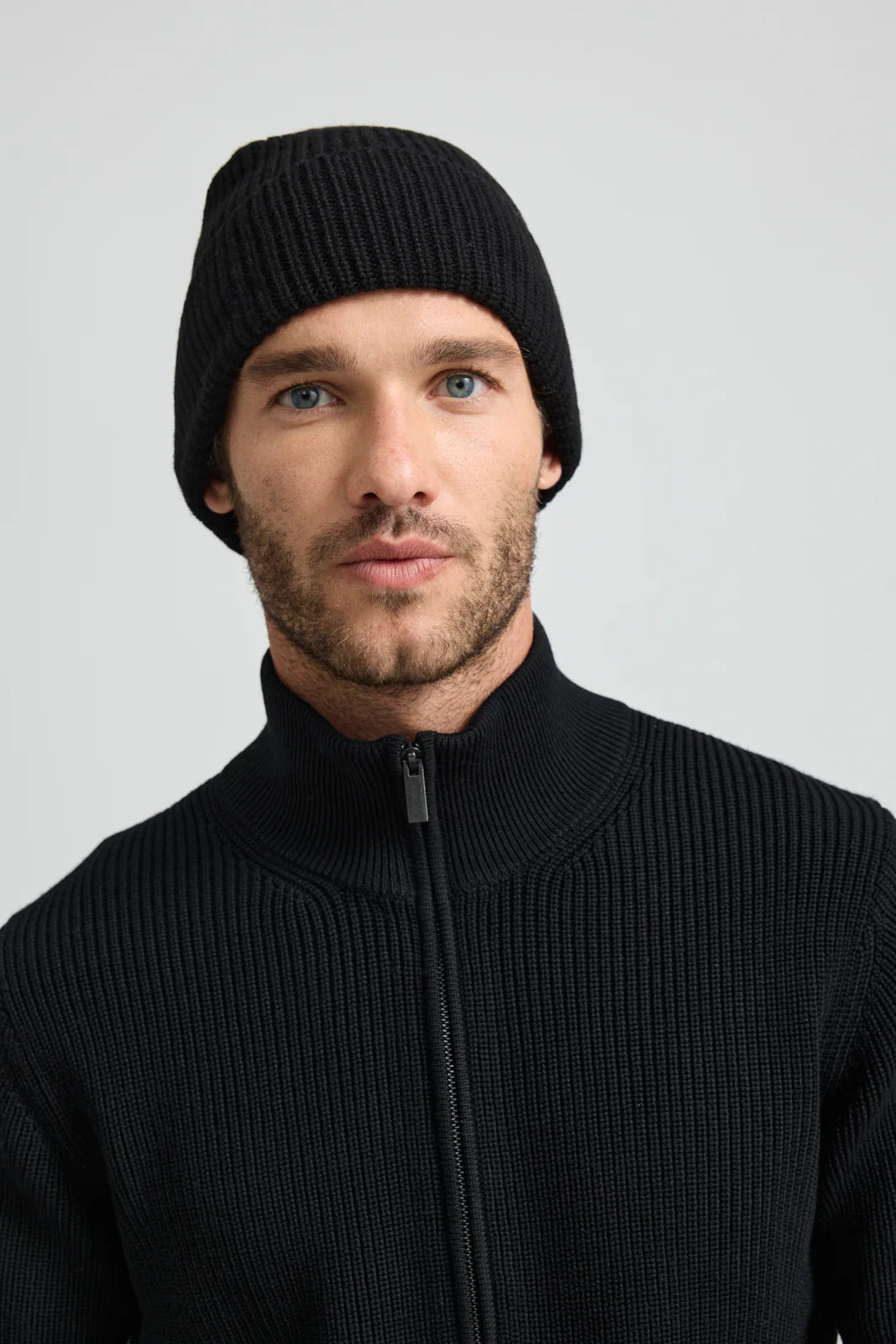 Toorallie Rib Knit Beanie Black