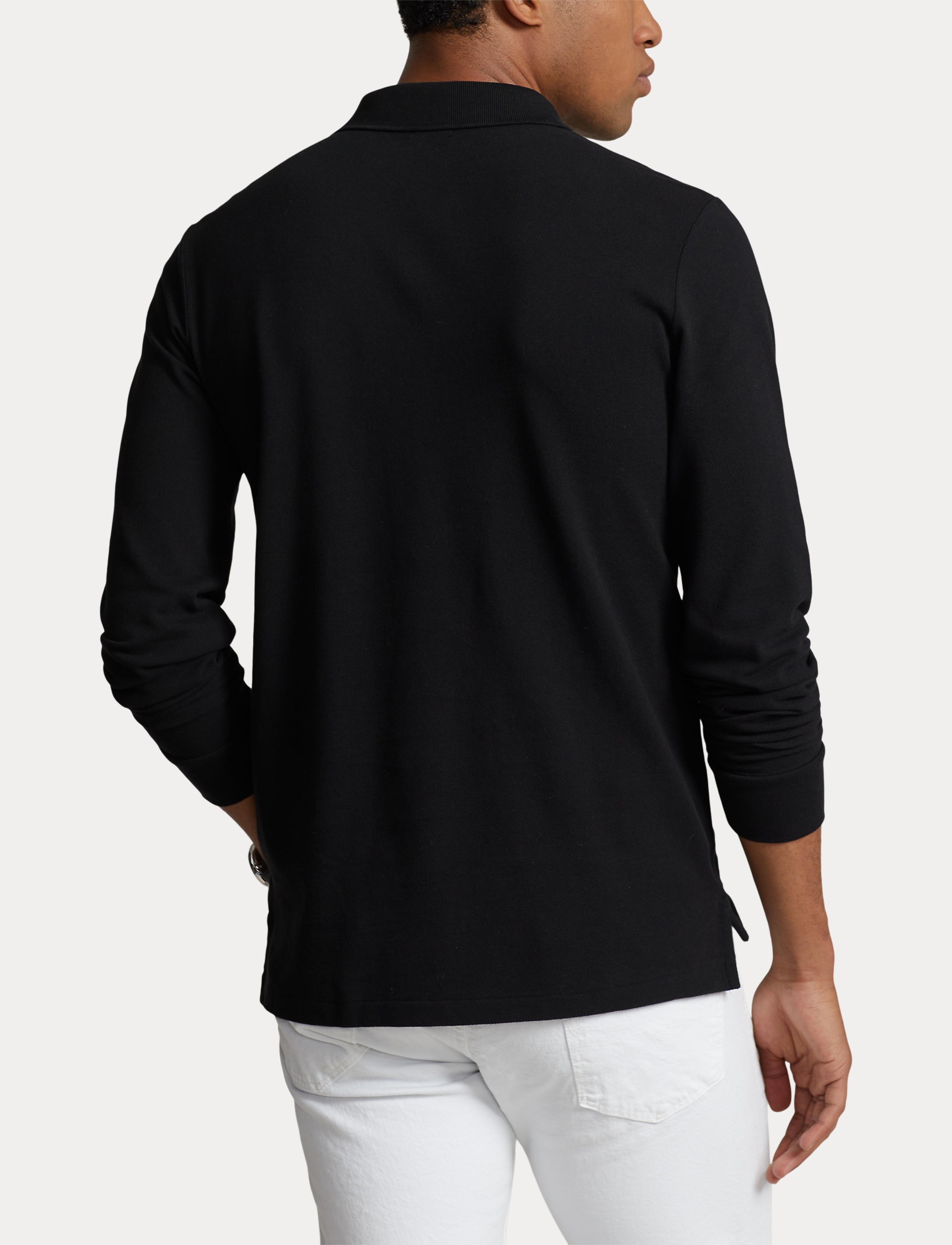 Polo Ralph Lauren Custom Slim LS Polo Black