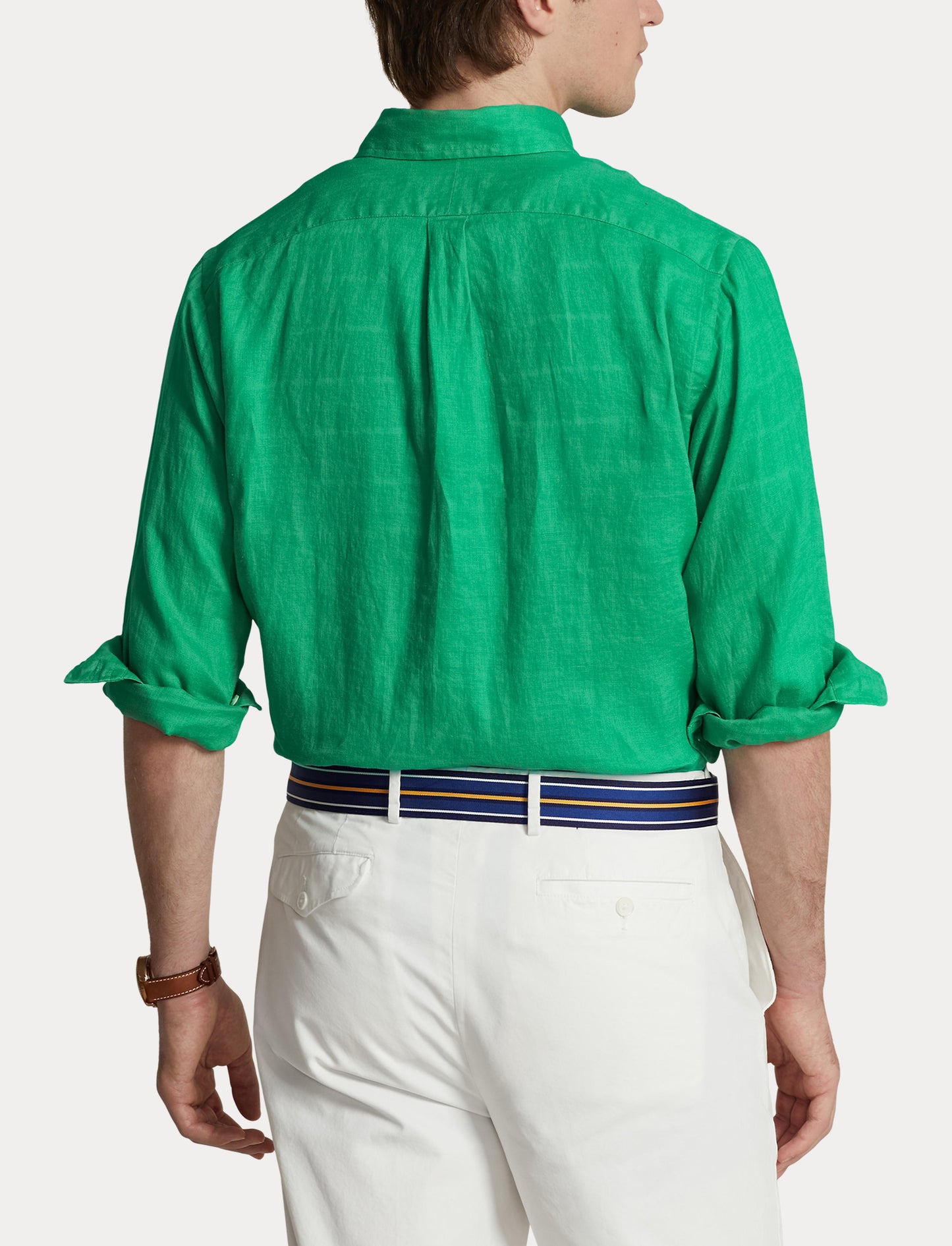 Polo Ralph Lauren Custom Fit Linen Shirt Green