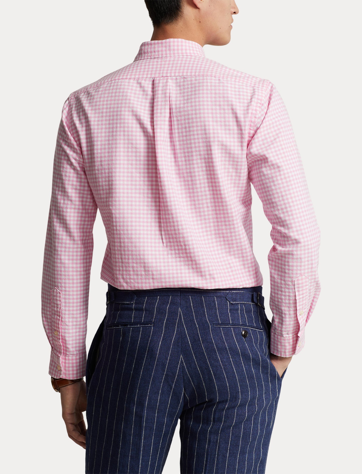 Polo Ralph Lauren Custom Fit Gingham Oxford Shirt Pink/Wh